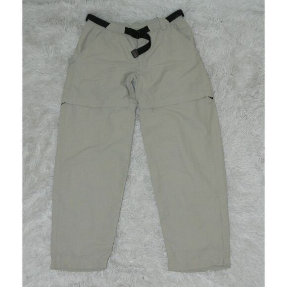 The North‎ Face Pants Girls X-Large Convertible Tan Khaki Shorts Belt Included - Picture 1 of 13
